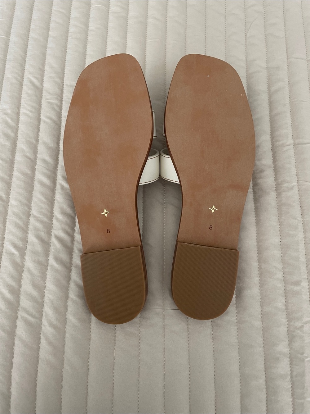 Tuckernuck Cognac and White Leather Muse Sandals - Picture 2 of 3